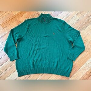 Polo by Ralph Lauren Forest Green Zip-Up Sweater